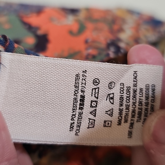 Free People Darcy Tapestry Print Multicolor‎ V-Neck Sleeveless Blouse XS - Picture 7 of 9